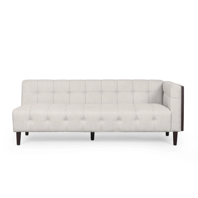 Divano sezionale capitonné Clermont Mid-century di Christopher Knight Home - 114,00 L x 114,00 P x 30,75 A