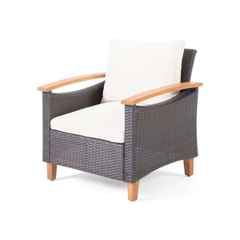 Set conversazione da 4 posti Isla Outdoor con tavolino da caffè di Christopher Knight Home