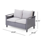 Set conversazione da 4 posti Isla Outdoor con tavolino da caffè di Christopher Knight Home