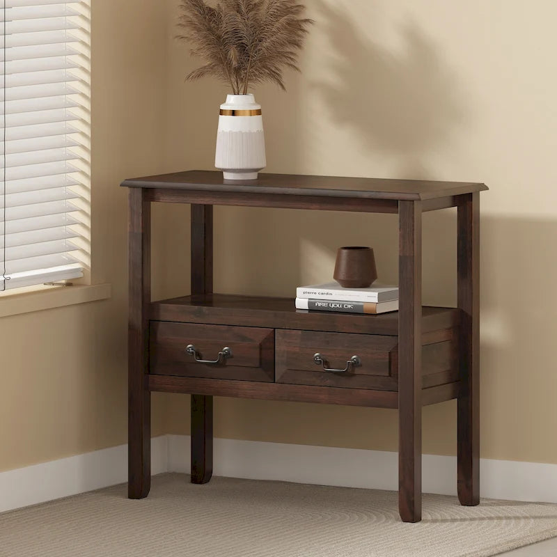 Tavolino d'appoggio Grant in legno di acacia di Christopher Knight Home