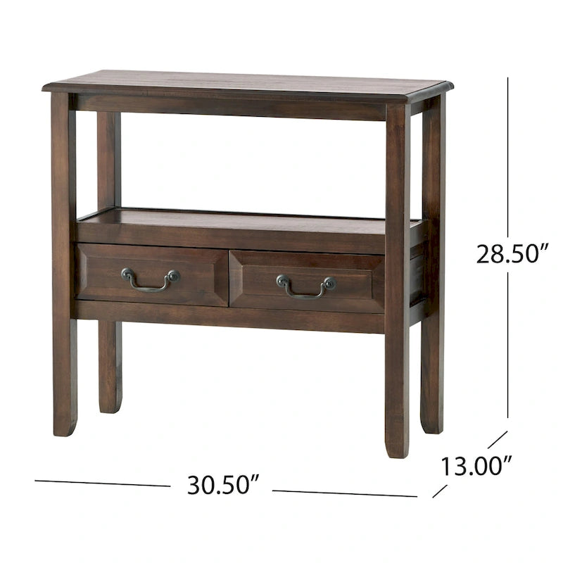 Tavolino d'appoggio Grant in legno di acacia di Christopher Knight Home