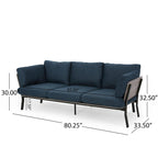 Divano a 3 posti Carvel Mid-century Modern di Christopher Knight Home