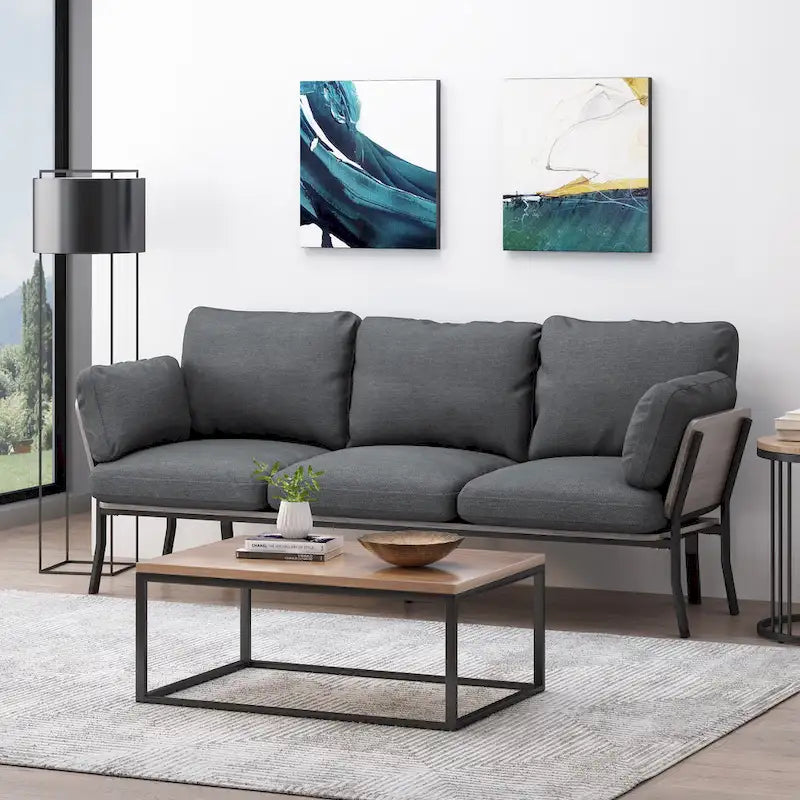 Divano a 3 posti Carvel Mid-century Modern di Christopher Knight Home