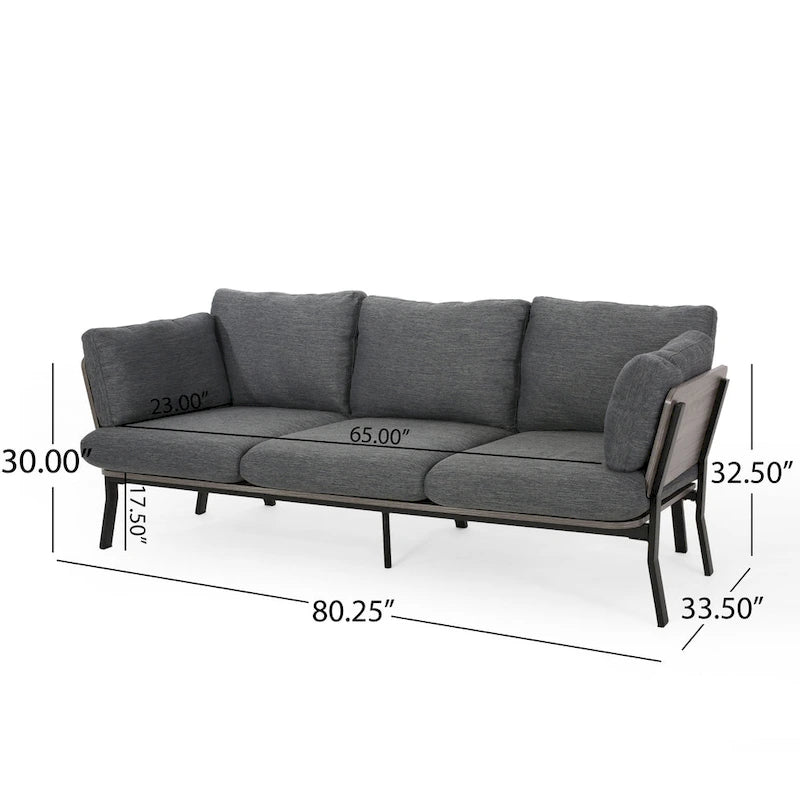 Divano a 3 posti Carvel Mid-century Modern di Christopher Knight Home