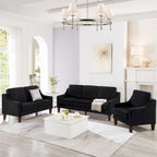 Divanetto Moderno in Velluto con Gambe in Legno - 29.00 x 51.50 x 34.25
