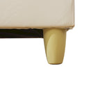 Pouf contenitore quadrato in pelle per soggiorno