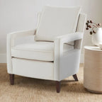 Poltrona accentuata in velluto Quinn di Greyson Living