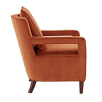 Poltrona accentuata in velluto Quinn di Greyson Living