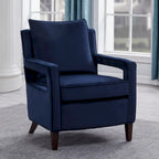 Poltrona accentuata in velluto Quinn di Greyson Living