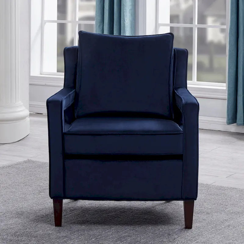 Poltrona accentuata in velluto Quinn di Greyson Living