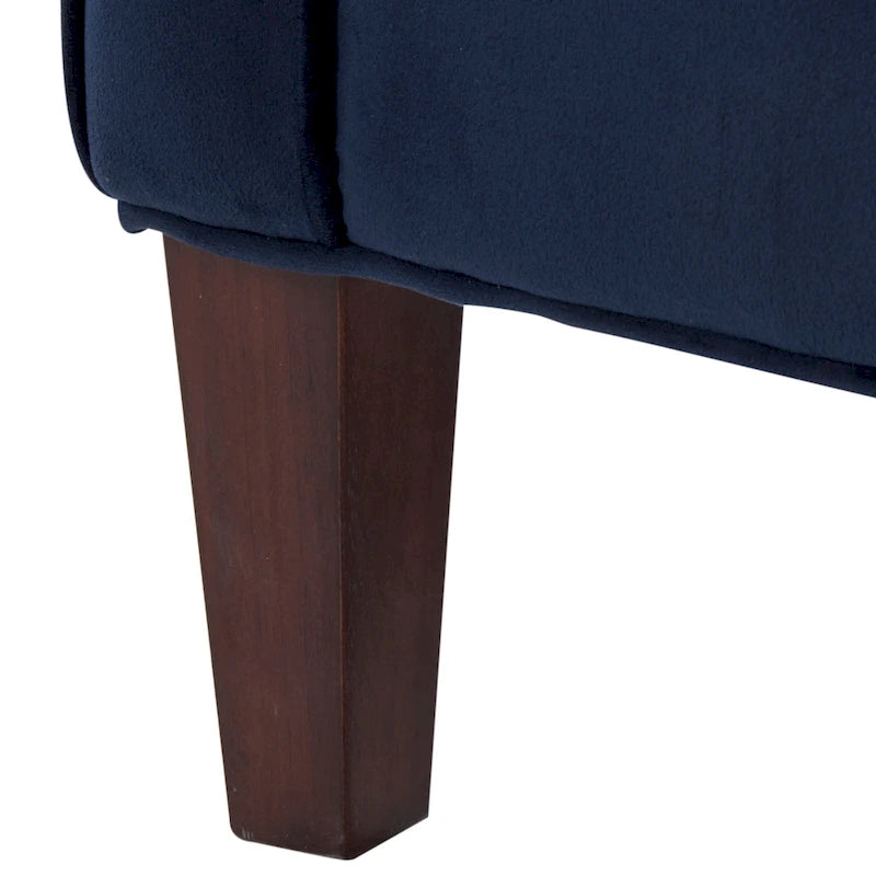 Poltrona accentuata in velluto Quinn di Greyson Living