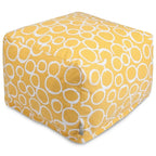Majestic Home Goods Pouf Ottomano da Interno Fusion Cotone 27 in L x 27 in W x 17 in H
