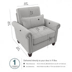 Poltroncina Coventry con braccioli di Bush Furniture