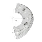 Divano componibile semicircolare curvo in velluto 136
