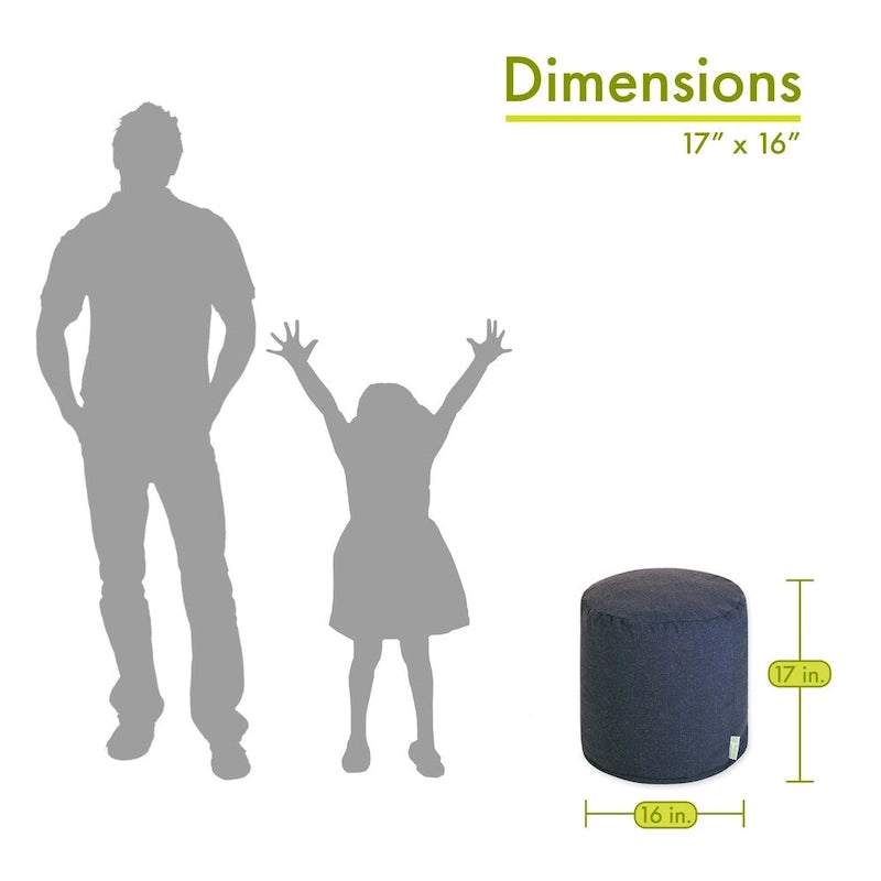 Pouf Ottomano da Interno Collezione Majestic Home Goods Wales 40,6 cm L x 40,6 cm P x 43,2 cm A