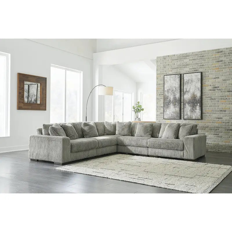 Divano componibile a 5 posti Signature Design by Ashley Lindyn - 133L x 133P x 38A