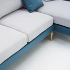 Ouyessir Divano componibile a U a 4 posti con doppia chaise longue