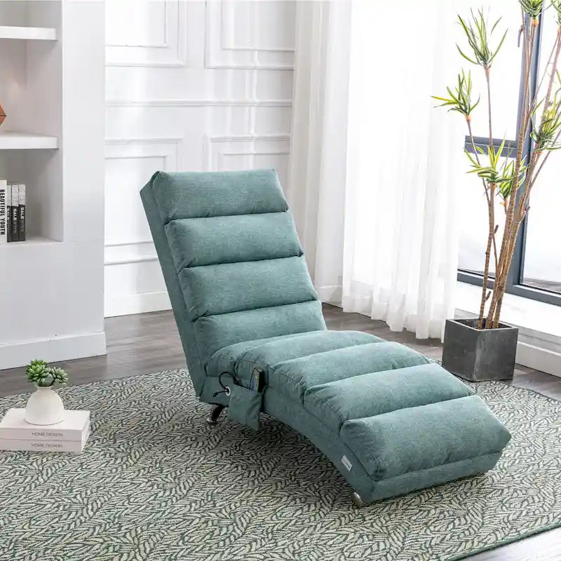 Sedia massaggiante reclinabile oversize moderna trapuntata per soggiorno, camera da letto