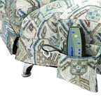 Sedia massaggiante reclinabile oversize moderna trapuntata per soggiorno, camera da letto