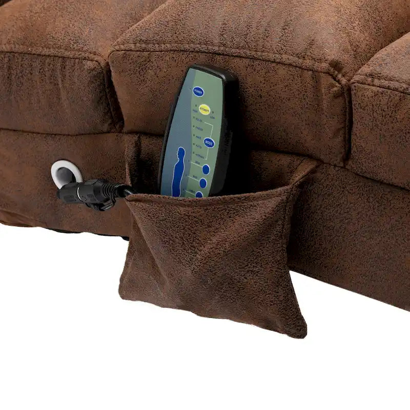 Sedia massaggiante reclinabile oversize moderna trapuntata per soggiorno, camera da letto