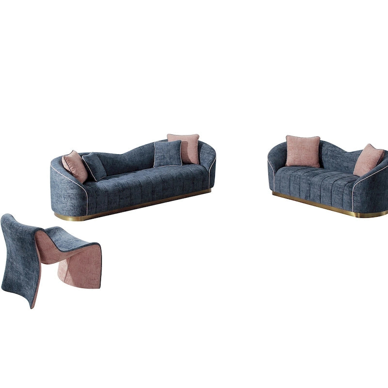Set soggiorno moderno Poltrona con divanetto Divano a 4 posti