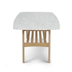 Bellissimo tavolino da caffè in marmo bianco di Carrara italiano per un soggiorno moderno ed elegante