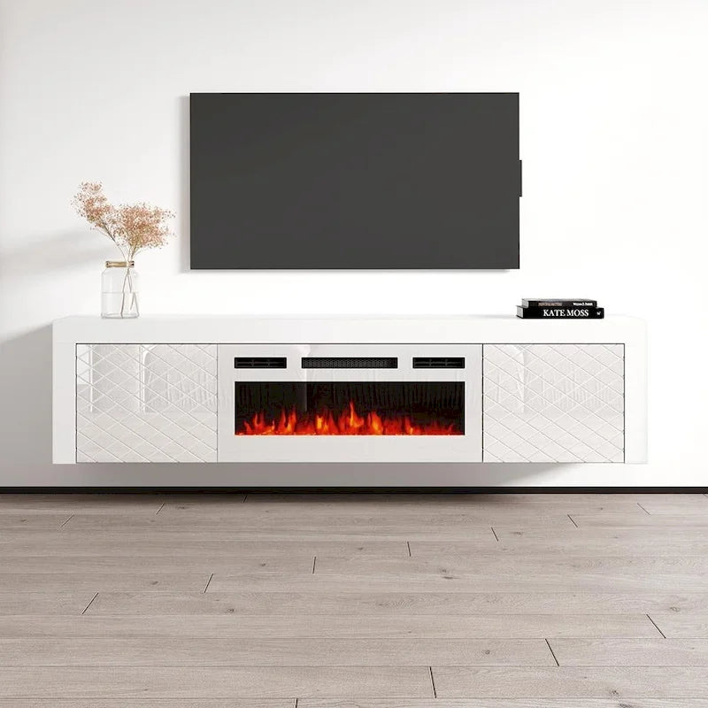 Meuble TV Dia WH-EF pour cheminée électrique 71