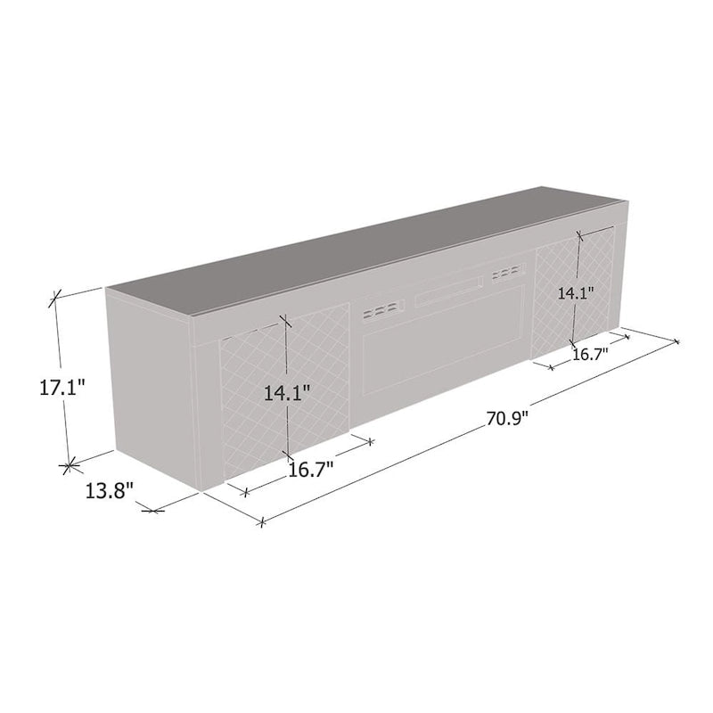 Mobile TV Dia WH-EF per caminetto elettrico 71
