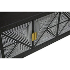 Mobile TV Bidi Mid-Century Modern da 56 pollici in Legno con 2 Ripiani Aperti di Furniture of America