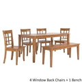 Set da pranzo rettangolare Wilmington II da 60 pollici con finitura rovere di iNSPIRE Q Classic