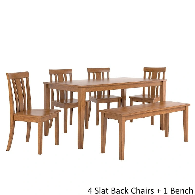 Set da pranzo rettangolare Wilmington II da 60 pollici con finitura rovere di iNSPIRE Q Classic