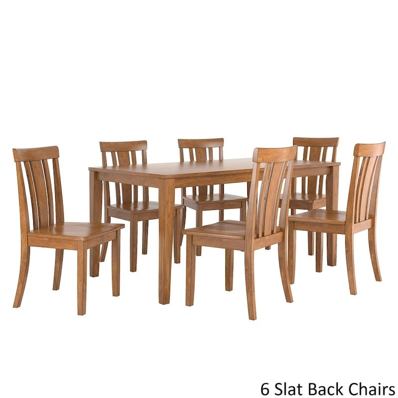 Set da pranzo rettangolare Wilmington II da 60 pollici con finitura rovere di iNSPIRE Q Classic