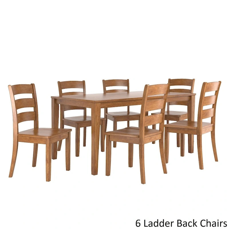 Set da pranzo rettangolare Wilmington II da 60 pollici con finitura rovere di iNSPIRE Q Classic