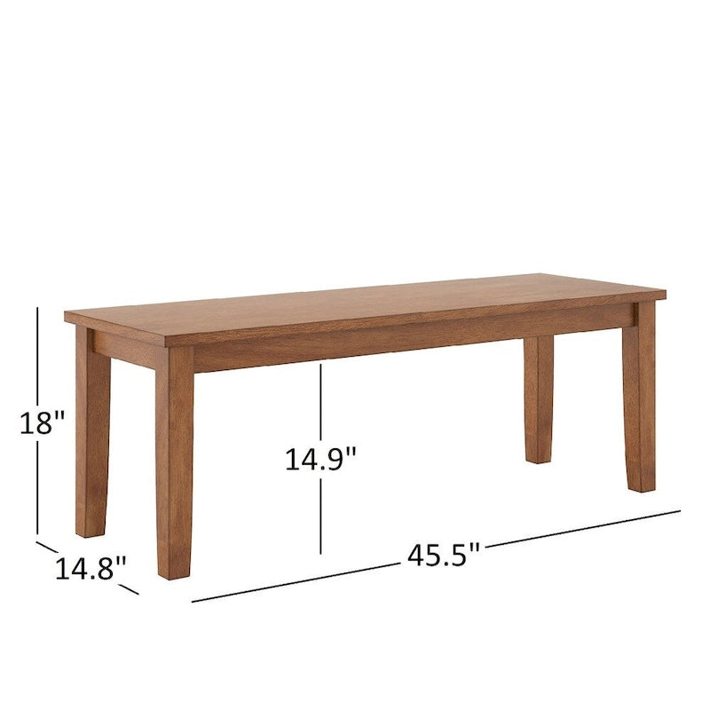 Set da pranzo rettangolare Wilmington II da 60 pollici con finitura rovere di iNSPIRE Q Classic