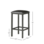 Set da pranzo 3 pezzi Ainsley con piano ad effetto marmo ad altezza bancone di iNSPIRE Q Modern