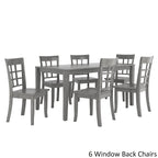 Set da pranzo rettangolare grigio antico Wilmington II da 60 pollici di iNSPIRE Q Classic