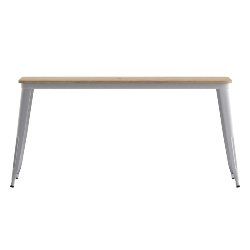 Tavolo Commerciale da Ristorante in Poliresina 30x60 con Foro per Ombrellone - 30 L x 60 P x 30 H