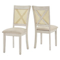 Sedia da pranzo Plaga X-Back con accento in rattan (set da 2) di iNSPIRE Q Classic - Sedia da pranzo
