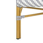 SAFAVIEH Skyla Divano a due posti in rattan con motivo a spina di pesce - 38,5 L x 24,5 P x 33,5 A - 39Lx25Px34A