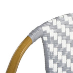 SAFAVIEH Skyla Divano a due posti in rattan con motivo a spina di pesce - 38,5 L x 24,5 P x 33,5 A - 39Lx25Px34A