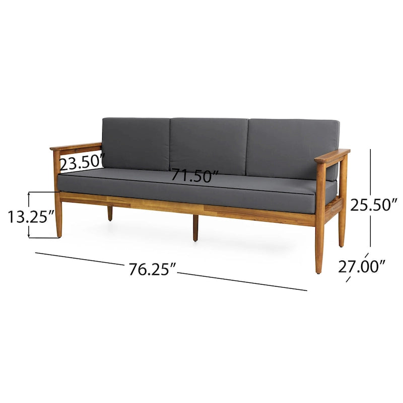 Set da conversazione per esterni Magnolia in legno di acacia di Christopher Knight Home