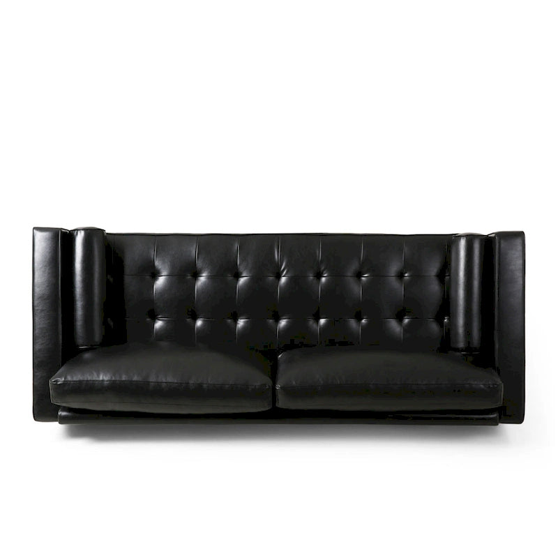 Divano a 3 posti Malinta Contemporary Tufted di Christopher Knight Home - 82,25 L x 33,00 P x 33,00 H