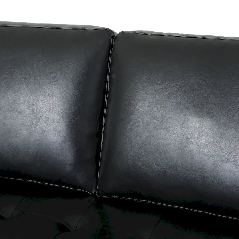 Divano a 3 posti Malinta Contemporary Tufted di Christopher Knight Home - 82,25 L x 33,00 P x 33,00 H