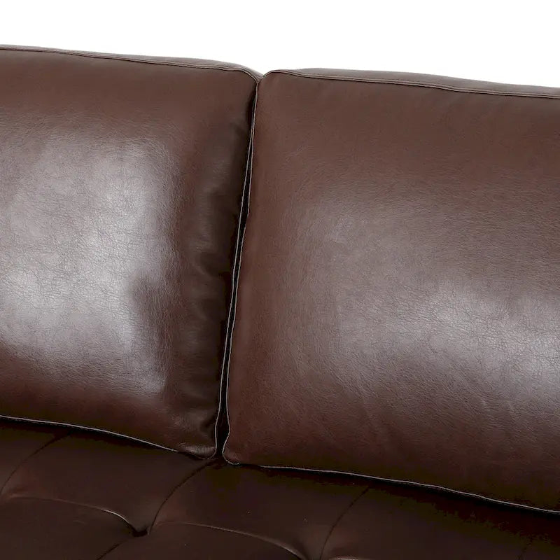 Divano a 3 posti Malinta Contemporary Tufted di Christopher Knight Home - 82,25 L x 33,00 P x 33,00 H