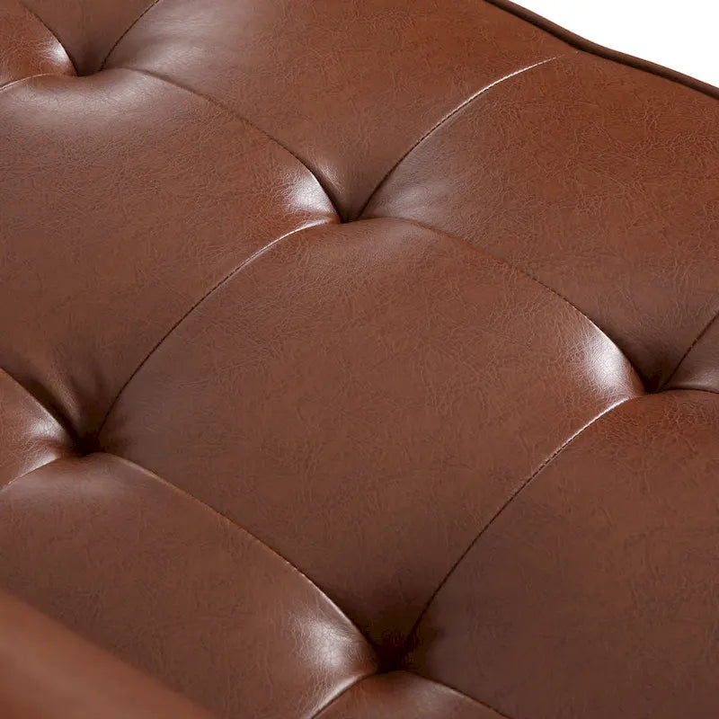 Divano a 3 posti Malinta Contemporary Tufted di Christopher Knight Home - 82,25 L x 33,00 P x 33,00 H