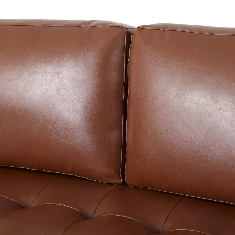 Divano a 3 posti Malinta Contemporary Tufted di Christopher Knight Home - 82,25 L x 33,00 P x 33,00 H