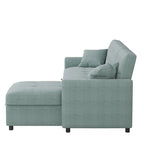 Divano letto e chaise longue reversibili ampi 82"