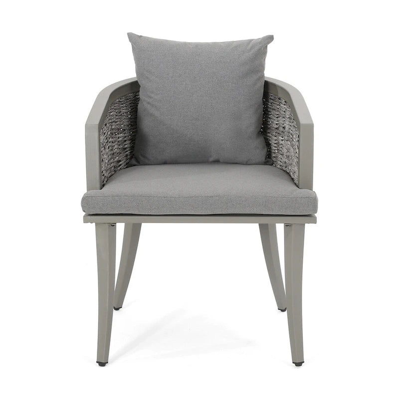 Pebble Outdoor Boho Poltrona Club in Rattan con Cuscini (Set di 2) di Christopher Knight Home