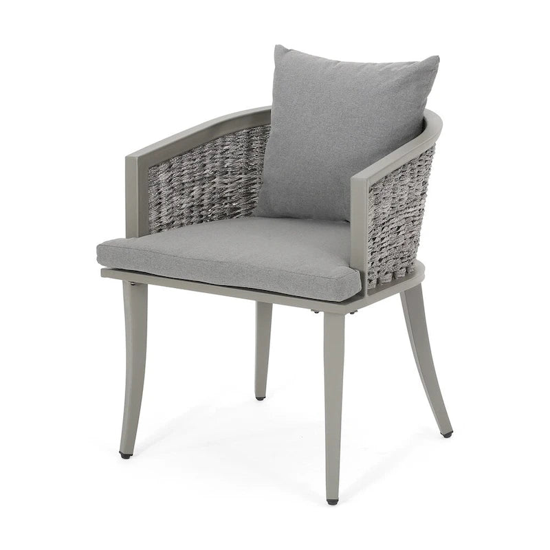 Pebble Outdoor Boho Poltrona Club in Rattan con Cuscini (Set di 2) di Christopher Knight Home