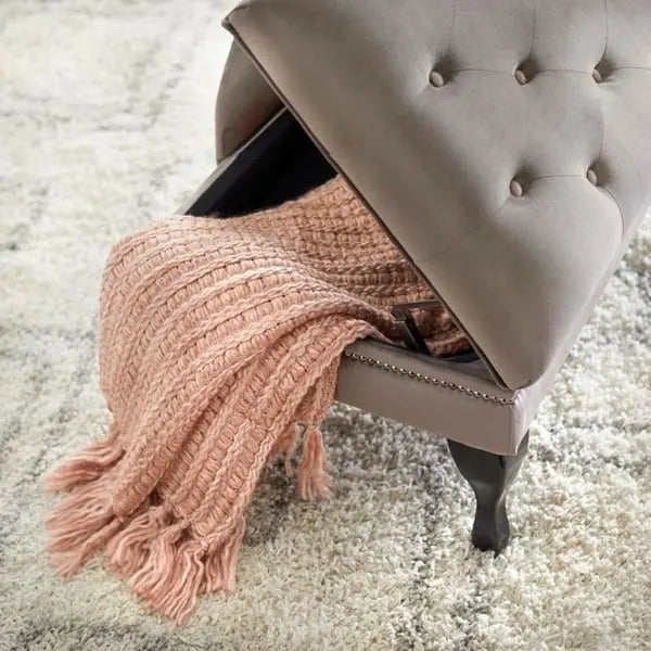 Divano con penisola contenitore Marcella di Simple Living
